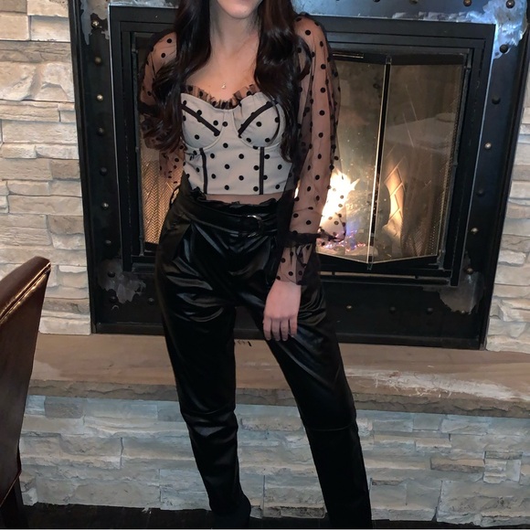 Runaway Polka Dot Bustier Top - Picture 2 of 6